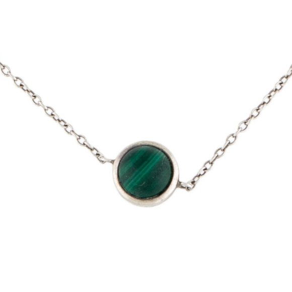 JENNIFER ZEUNER STERLING SILVER MALSCHITE & TURQUOISE LINK BRACELET - Picture 4 of 7